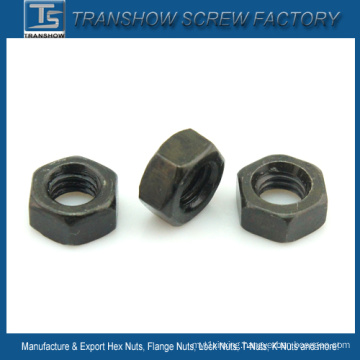 China Supplier Specilize Carbon Steel Black Hex Nuts